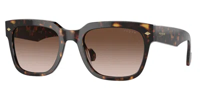 Vogue Eyewear Vo5490s W65613 Men's Sunglasses Tortoiseshell Size 54 In Brown