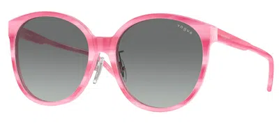 Vogue Eyewear Vo5509sf Asian Fit 307811 Women's Sunglasses Pink Size 57 In White
