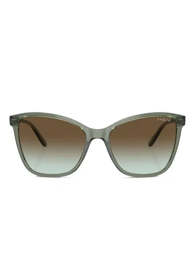 Vogue Eyewear Vo5520s Square-frame Sunglasses In Green