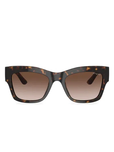 Vogue Eyewear Vo5524s Square-frame Sunglasses In Brown