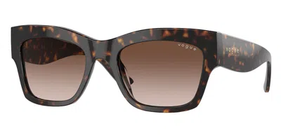 Vogue Eyewear Vo5524s W65613 Women's Sunglasses Tortoiseshell Size 54 In Brown