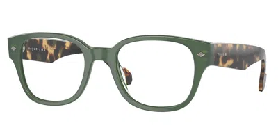 Vogue Eyewear Vo5529 Men's Glasses, Green, Size 49 In Multi