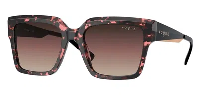 Vogue Eyewear Vo5553s 3148e2 Women's Sunglasses Tortoiseshell Size 54 In Burgundy