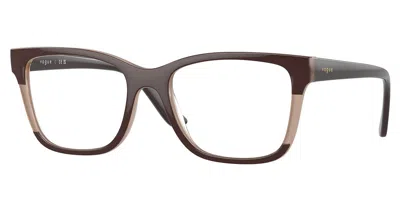 Vogue Eyewear Vo5556f Asian Fit Women's Glasses, , Size 53 In Brown
