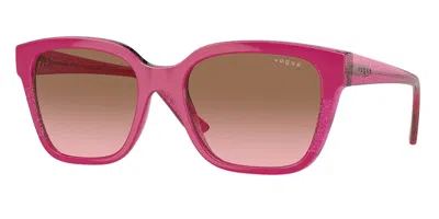 Vogue Eyewear Vo5558s 313514 Women's Sunglasses Red Size 55 In Pink