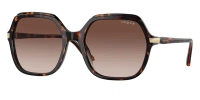 Vogue Eyewear Vo5561s W65613 Women's Sunglasses Tortoiseshell Size 56 In Brown