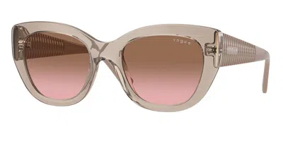 Vogue Eyewear Vo5567s 299014 Women's Sunglasses Brown Size 52 In Metallic