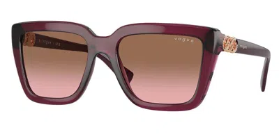 Vogue Eyewear Vo5575sb 298914 Women's Sunglasses Red Size 55 In Burgundy