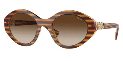 Vogue Eyewear Vo5576sb 150813 Women's Sunglasses Tortoiseshell Size 52 In Brown