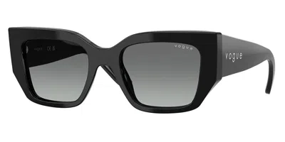 Vogue Eyewear Vo5583sf Asian Fit W44/11 Women's Sunglasses Black Size 51 In Pink