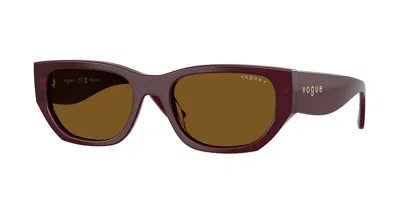 Vogue Eyewear Vogue Occhiali Da Vista Vo5586s Polarized 328483 Occhiali Da Sole Borgogna Per Donna In Burgundy
