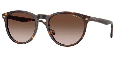 Vogue Eyewear Vo5599s W65613 Men's Sunglasses Tortoiseshell Size 53 In Brown