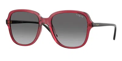 Vogue Eyewear Vo5601sf Asian Fit 298911 Women's Sunglasses Red Size 53 In Brown