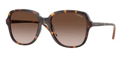 Vogue Eyewear Vo5601sf Asian Fit W65613 Women's Sunglasses Tortoiseshell Size 53 In Brown