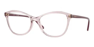 Vogue Eyewear Vo5602f Asian Fit Women's Glasses, Pink, Size 54 In Brown