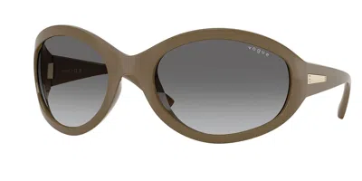 Vogue Eyewear Vo5606s 317511 Women's Sunglasses Brown Size 65 In Gray