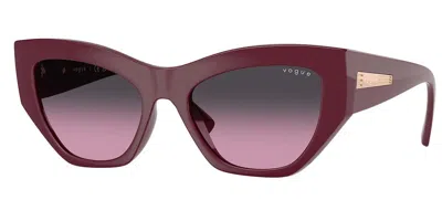 Vogue Eyewear Vo5607s 287590 Women's Sunglasses Red Size 53 In Burgundy