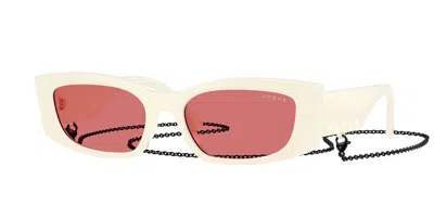 Vogue Eyewear Vogue Occhiali Da Vista Vo5655su 323975 Occhiali Da Sole Bianchi Per Donna In Neutral
