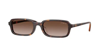Vogue Eyewear Vo5666sf Asian Fit W65613 Women's Sunglasses Tortoiseshell Size 53 In Brown