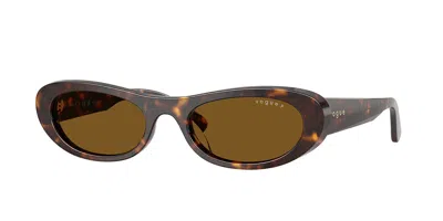 Vogue Eyewear Vogue Occhiali Da Vista Vo5695su Polarized W65683 Occhiali Da Sole Tartarugatishell Per Donna In Brown