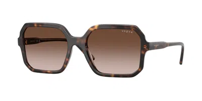 Vogue Eyewear Vo5696sf Asian Fit 238613 Women's Sunglasses Tortoiseshell Size 55 In Brown Tortoise