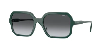 Vogue Eyewear Vo5696sf Asian Fit Polarized 3285t3 Women's Sunglasses Green Size 55