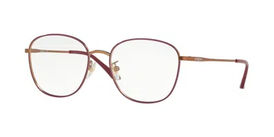 Vogue Eyewear Vogue Occhiali Da Vista Vo4124d Vestibilità Orientale 5089 Occhiali Da Vista Rosa Per Donna (solo Mo In Gold