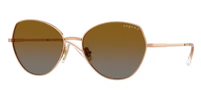 Vogue Eyewear Vogue Occhiali Da Vista Vo4330s Polarized 5152t5 Occhiali Da Sole Oro Per Donna In Gold
