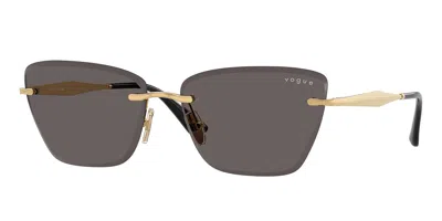 Vogue Eyewear Vogue Occhiali Da Vista Vo4332s 280/87 Occhiali Da Sole Oro Per Donna In Brown