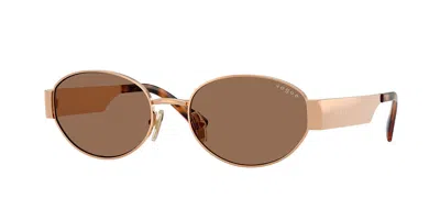 Vogue Eyewear Vogue Occhiali Da Vista Vo4362s 515273 Occhiali Da Sole Oro Per Donna In Rose Gold