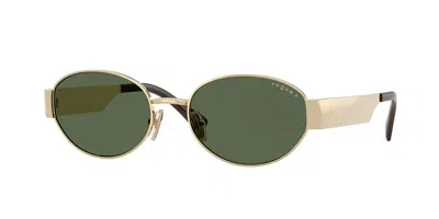 Vogue Eyewear Vogue Occhiali Da Vista Vo4362s Polarized 848/9a Occhiali Da Sole Oro Per Donna In Pale Gold