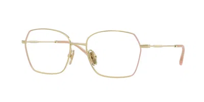 Vogue Eyewear Vogue Occhiali Da Vista Vo4366t 5193 Occhiali Da Vista Oro Per Donna (solo Montatura) In Nude Top,light Gold