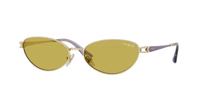 Vogue Eyewear Vogue Occhiali Da Vista Vo4369s 848/82 Occhiali Da Sole Oro Per Donna In Pale Gold
