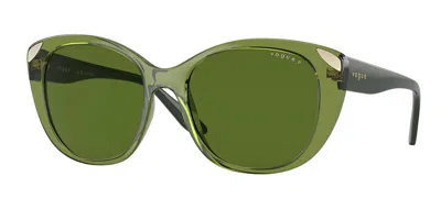 Vogue Eyewear Vo5457s Polarized 30332p Women's Sunglasses Green Size 53