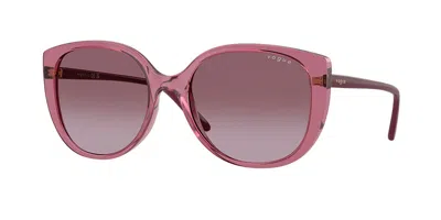 Vogue Eyewear Vo5623sf Asian Fit 30658h Women's Sunglasses Purple Size 55 In Pink