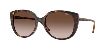 Vogue Eyewear Vo5623sf Asian Fit W65613 Women's Sunglasses Tortoiseshell Size 55 In Orange