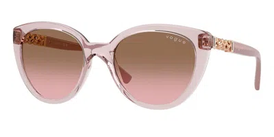 Vogue Eyewear Vogue Occhiali Da Vista Vo5634sb 282814 Occhiali Da Sole Rosa Per Donna In Brown