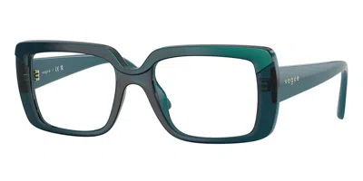 Vogue Eyewear Vogue Occhiali Da Vista Vo5636u 3224 Occhiali Da Vista Blu Per Donna (solo Montatura) In Green