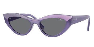 Vogue Eyewear Vogue Occhiali Da Vista Vo5637su 3219/1 Occhiali Da Sole Purple Per Donna In Blue