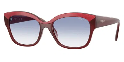 Vogue Eyewear Vogue Occhiali Da Vista Vo5638su 322119 Occhiali Da Sole Rossi Per Donna In Brown