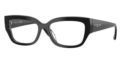 Vogue Eyewear Vogue Occhiali Da Vista Vo5639u W44 Occhiali Da Vista Neri Per Donna (solo Montatura) In Black