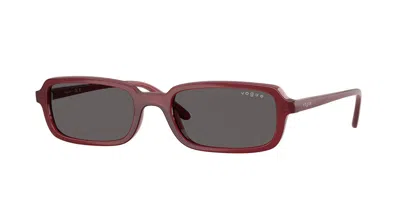 Vogue Eyewear Vogue Occhiali Da Vista Vo5666s 325587 Occhiali Da Sole Rossi Per Donna In Opaline Red