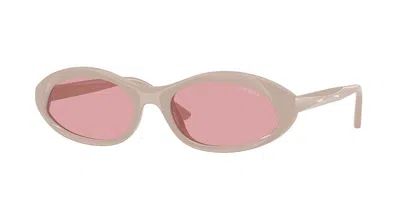 Vogue Eyewear Vogue Occhiali Da Vista Vo5727su 331184 Occhiali Da Sole Marroni Per Donna In Full Nude