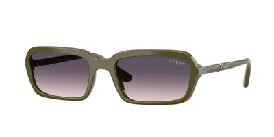 Vogue Eyewear Vogue Occhiali Da Vista Vo5744s 318536 Occhiali Da Sole Verdi Per Donna In Solid Military Green