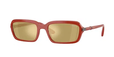 Vogue Eyewear Vogue Occhiali Da Vista Vo5744s 3330o8 Occhiali Da Sole Rossi Per Donna In Full Red
