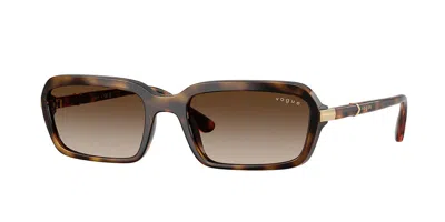 Vogue Eyewear Vogue Occhiali Da Vista Vo5744s W65613 Occhiali Da Sole Tartarugatishell Per Donna In Dark Tortoise