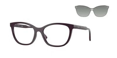 Vogue Eyewear Vogue Occhiali Da Vista Vo5746s With Clip-on 33321w Occhiali Da Vista Purple Per Donna (solo Montatu In Dark Ultra Violet