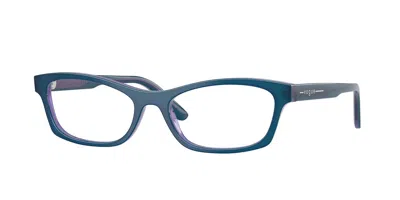 Vogue Eyewear Vogue Occhiali Da Vista Vo5747 3323 Occhiali Da Vista Blu Per Donna (solo Montatura) In Transparent Blue On Transparent Purple