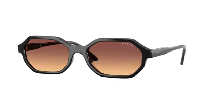 Vogue Eyewear Vogue Occhiali Da Vista Vo5749s W44/78 Occhiali Da Sole Neri Per Donna In Black