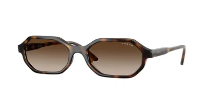 Vogue Eyewear Vogue Occhiali Da Vista Vo5749s W65613 Occhiali Da Sole Tartarugatishell Per Donna In Dark Tortoise
